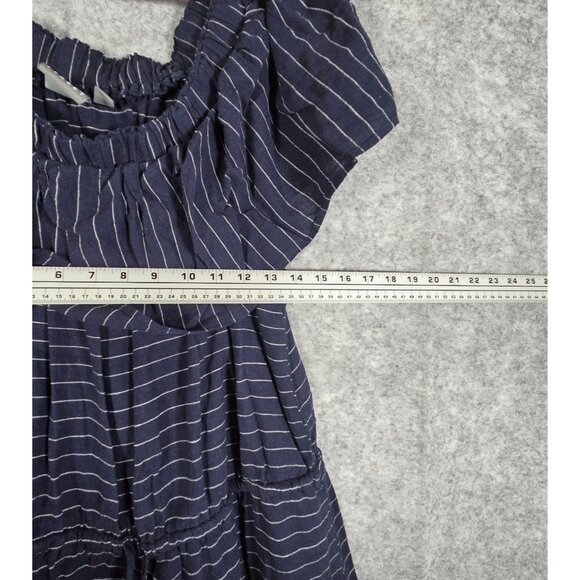 New York and Company Soho Women's Short Sleeve Full Length Dress Blue Size M - Picture 4 of 8